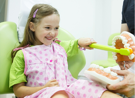 smiling child after dental checkup